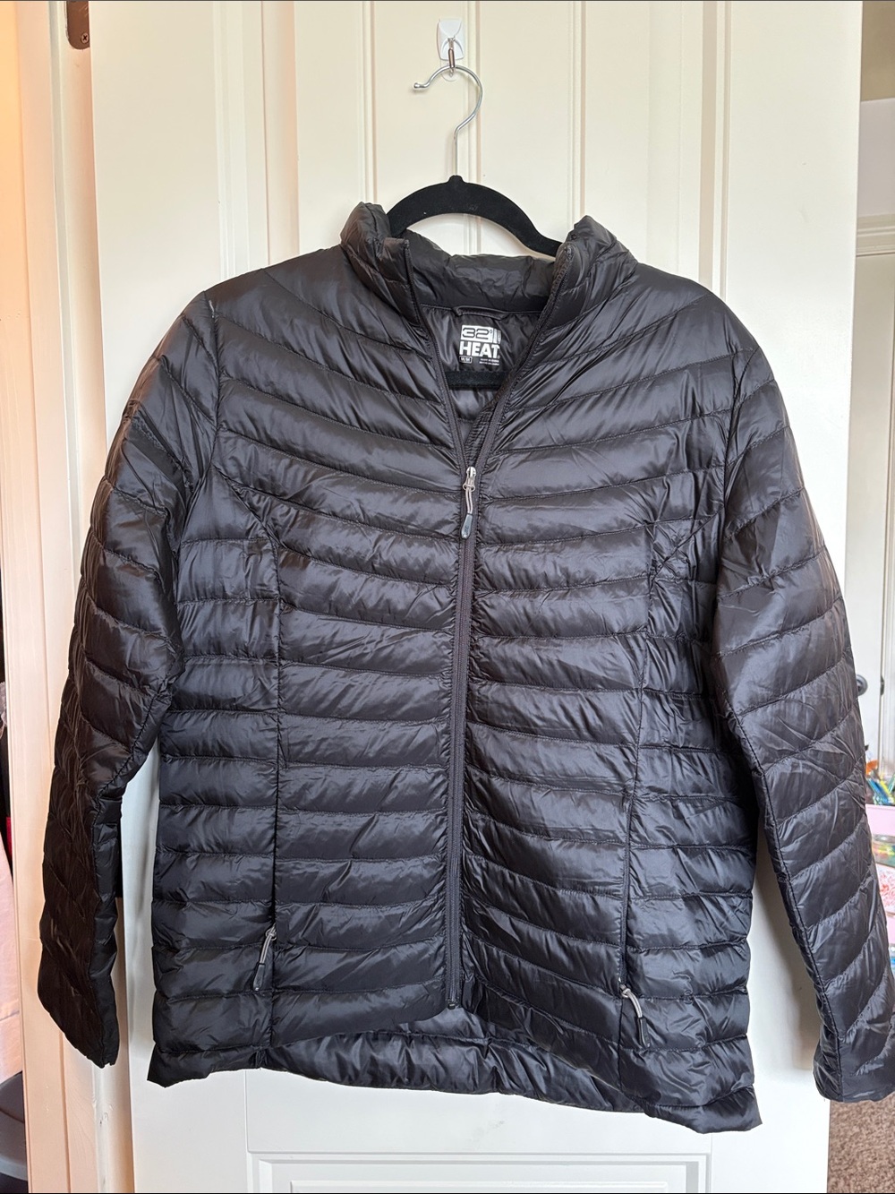 32 Degrees Women's Black Packable Quilted Puffer Jacket